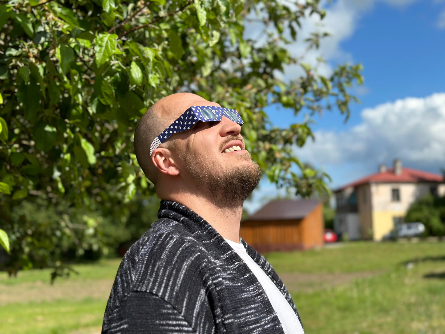 Solar Eclipse Glasses - USA Patriotic